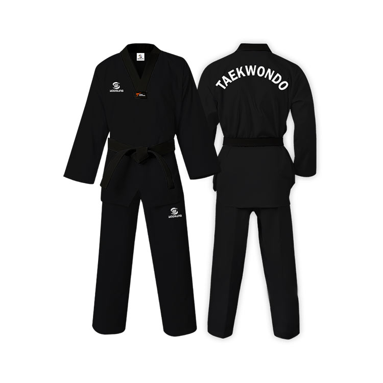 Uniforme de taekwondo noir